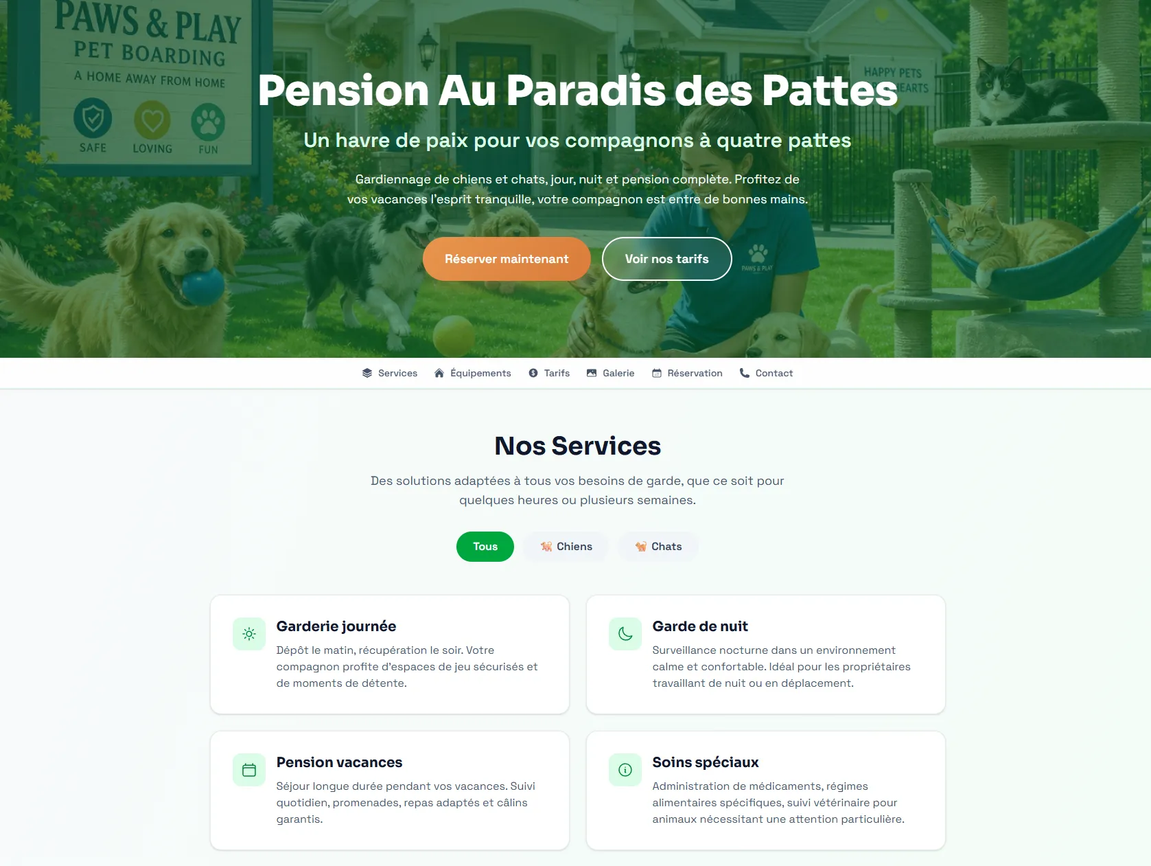 Maquette de landing page marketing